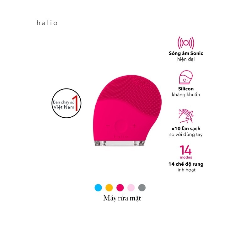 Facial Cleansing & Massaging Device .#Hot Pink