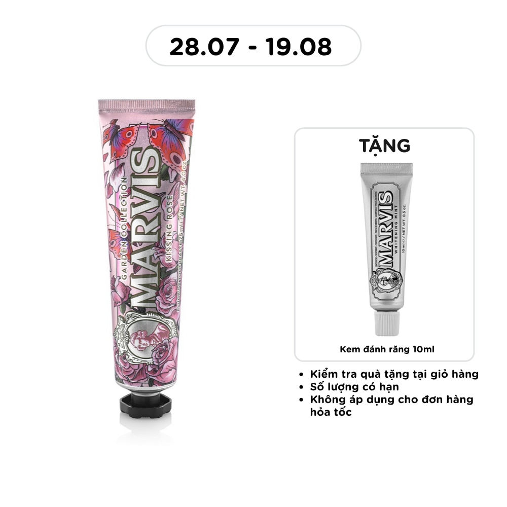 Kem Đánh Răng Marvis Kissing Rose 75ml