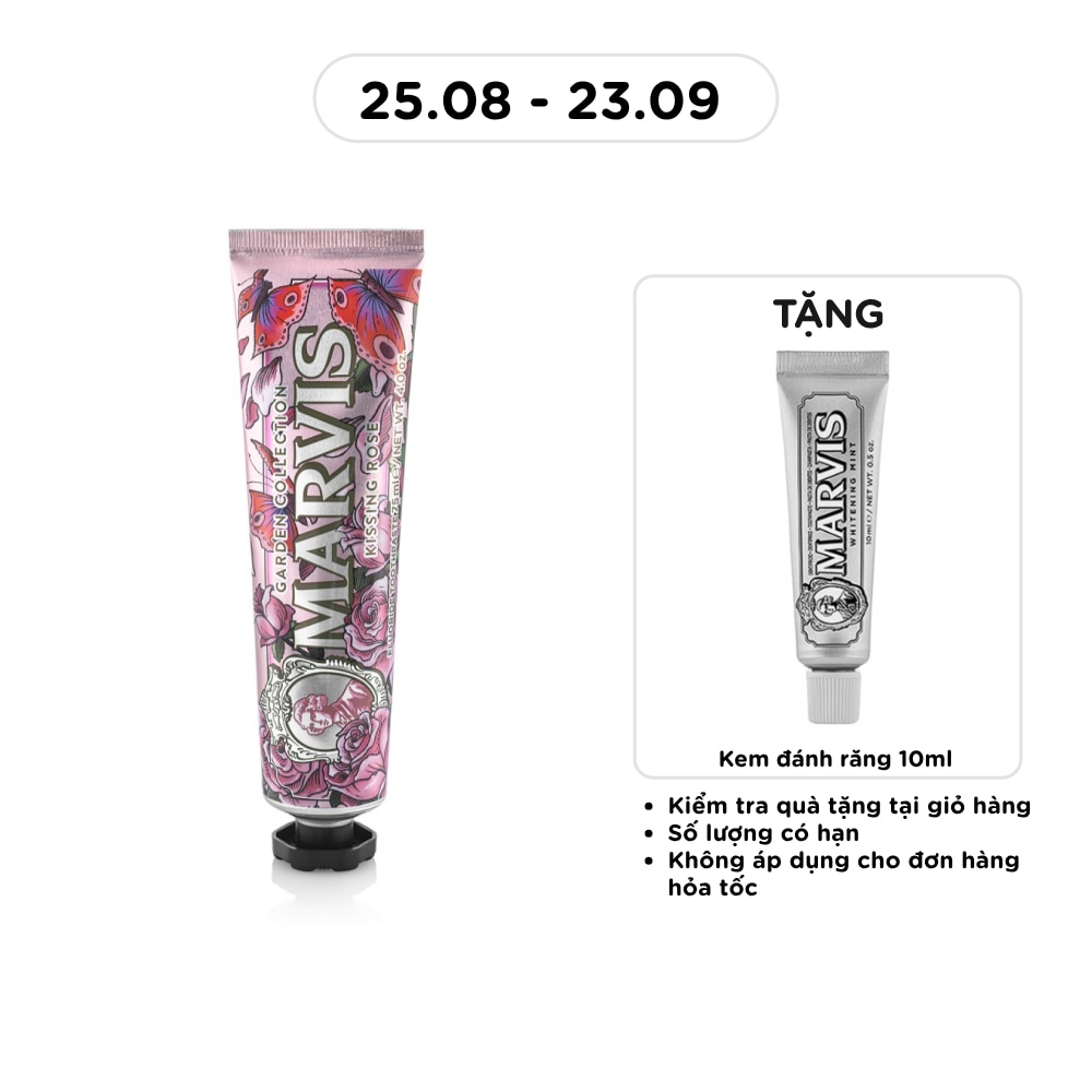 Kem Đánh Răng Marvis Kissing Rose 75ml image