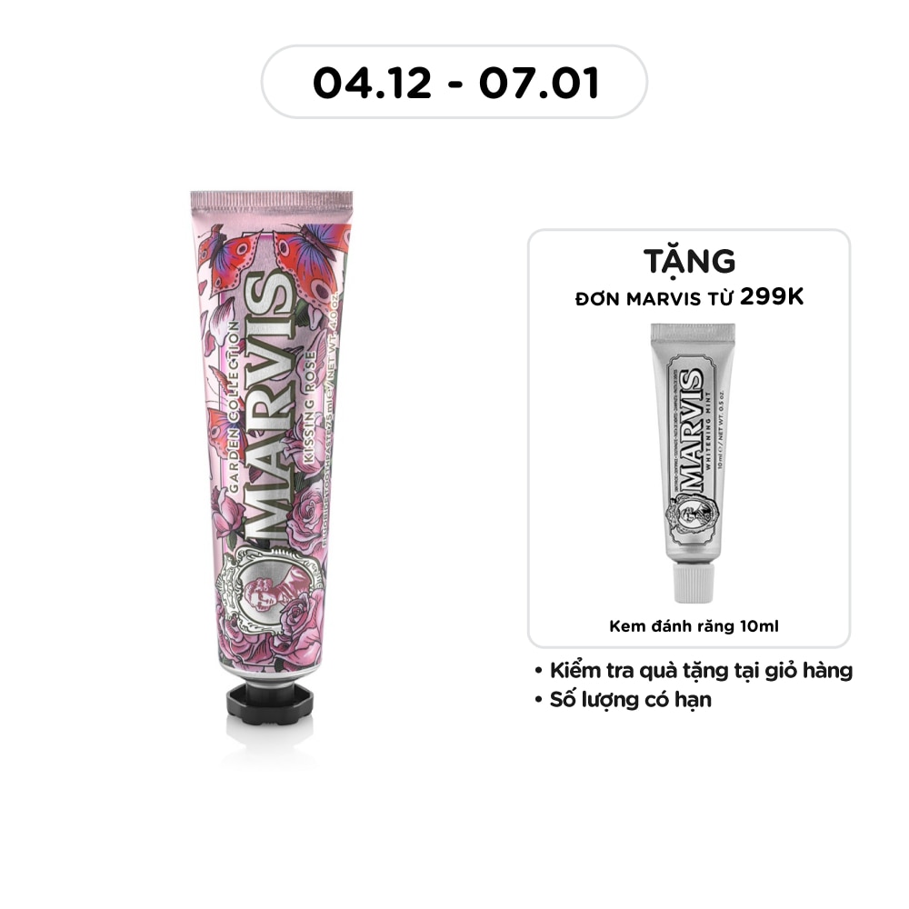 Kem Đánh Răng Marvis Kissing Rose 75ml