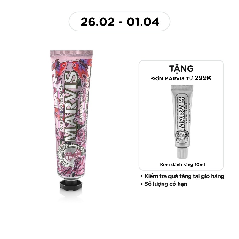 Kem Đánh Răng Marvis Kissing Rose 75ml