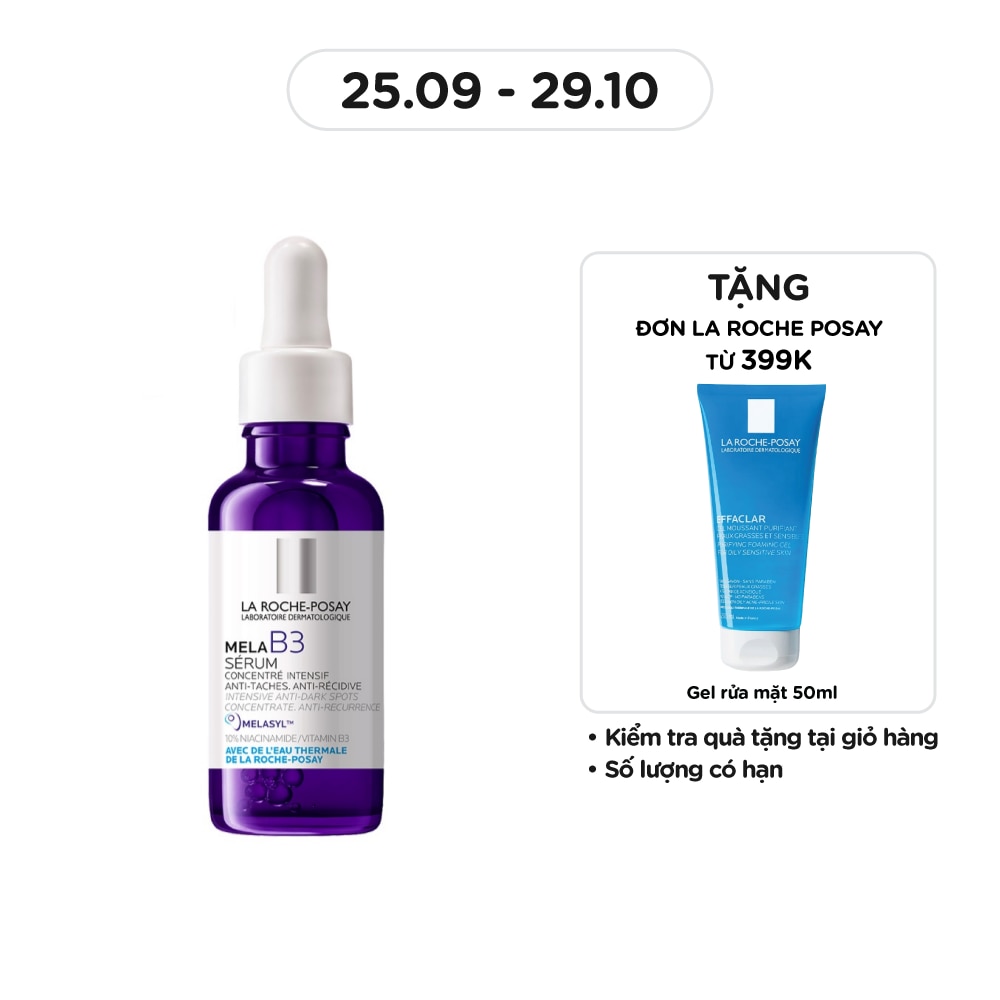 Serum La Roche Posay Dưỡng Sáng Mờ Thâm Nám Mela B3 30ml