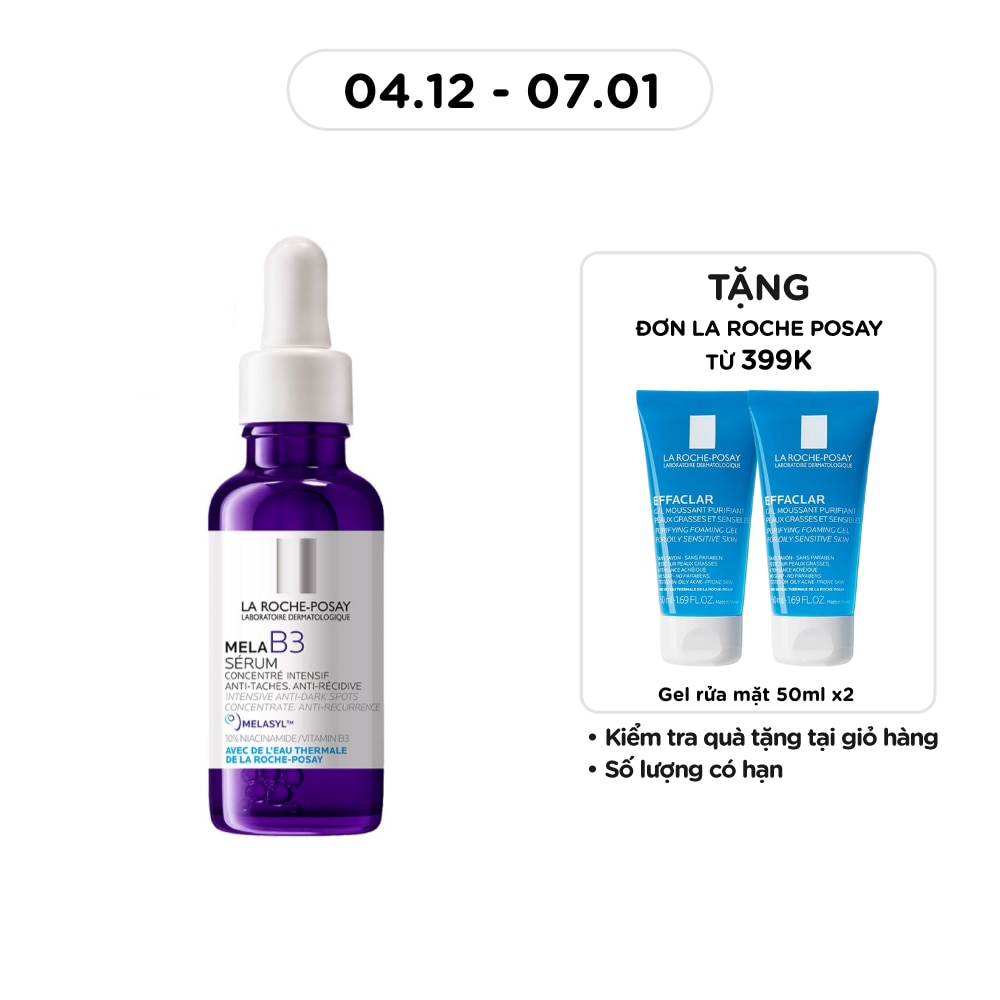 Serum La Roche Posay Dưỡng Sáng Mờ Thâm Nám Mela B3 30ml