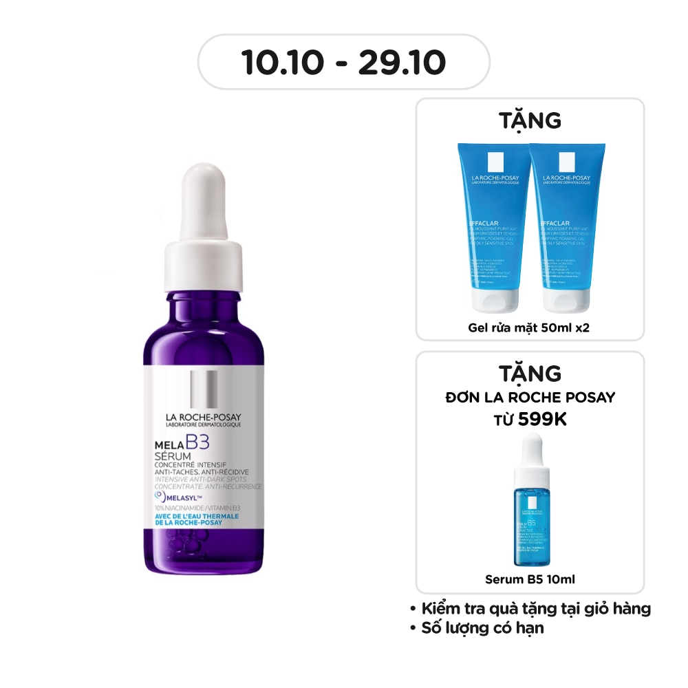 Serum La Roche Posay Dưỡng Sáng Mờ Thâm Nám Mela B3 30ml