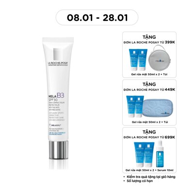LA ROCHE POSAY Kem Dưỡng La Roche Posay Mờ Thâm Nám Mela B3 Anti-Dark Spots Corrective Protective Care Anti-Recurrence 40ml