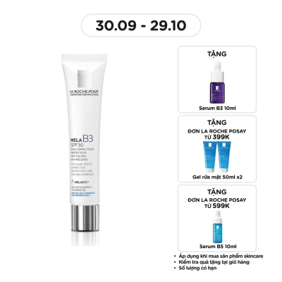 LA ROCHE POSAY Kem Dưỡng La Roche Posay Mờ Thâm Nám Mela B3 Anti-Dark Spots Corrective Protective Care Anti-Recurrence 40ml