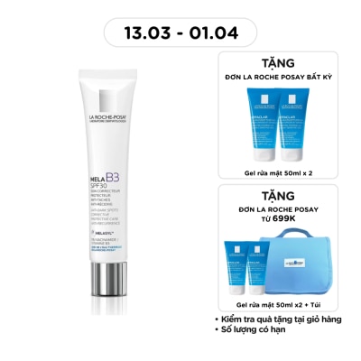 LA ROCHE POSAY - Kem Dưỡng La Roche Posay Mờ Thâm Nám Mela B3 Anti-Dark Spots Corrective Protective Care Anti-Recurrence 40ml