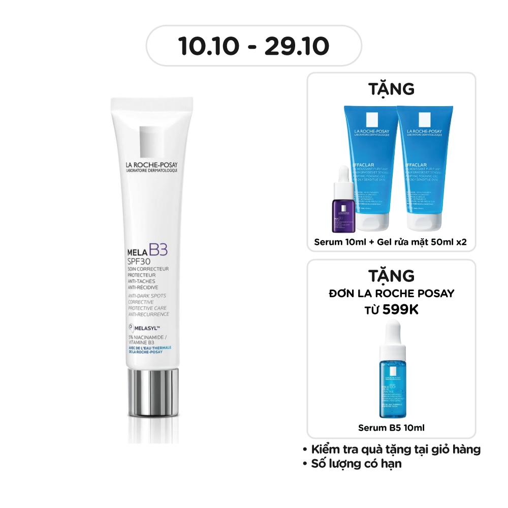 Kem Dưỡng La Roche Posay Mờ Thâm Nám Mela B3 Anti-Dark Spots Corrective Protective Care Anti-Recurrence 40ml