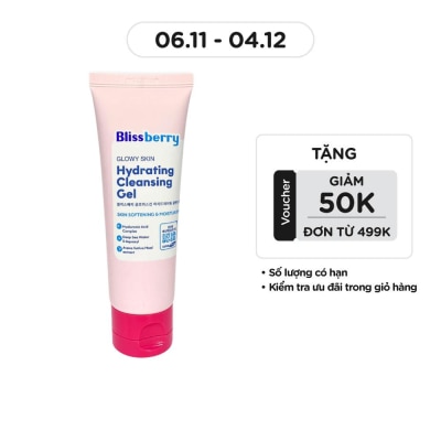 BLISSBERRY Sữa Rửa Mặt Blissberry Cấp Ẩm Sáng Da Glowy Skin Hydrating Cleansing Gel 100ml