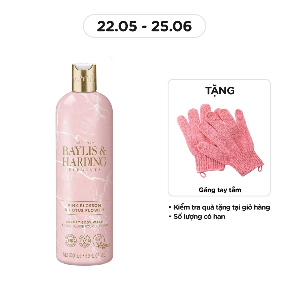 Elements Pink Blossom & Lotus Flower Luxury Body Wash 500ml