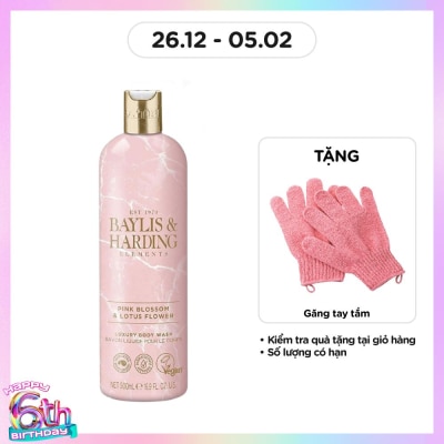 BAYLIS & HARDING Sữa Tắm Baylis & Harding Hương Hoa Hồng Và Hoa Sen Pink Blossom & Lotus Flower 500ml