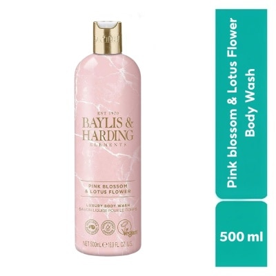 BAYLIS & HARDING Elements Pink Blossom & Lotus Flower Luxury Body Wash 500ml