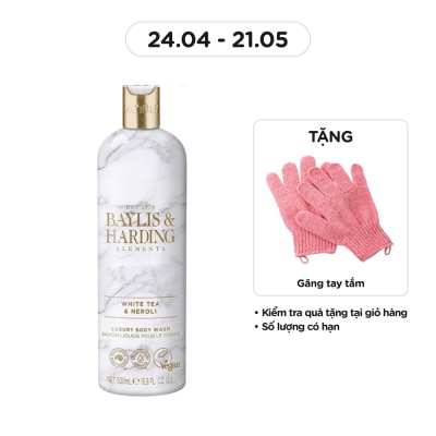 BAYLIS & HARDING Sữa Tắm Baylis & Harding Hương Trà Trắng Và Hoa Neroli White Tea & Neroli 500ml