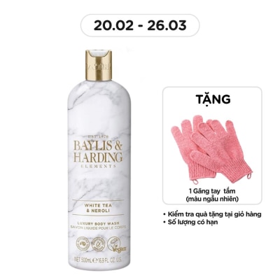 BAYLIS & HARDING Sữa Tắm Baylis & Harding Hương Trà Trắng Và Hoa Neroli White Tea & Neroli 500ml