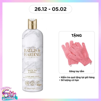 BAYLIS & HARDING Sữa Tắm Baylis & Harding Hương Trà Trắng Và Hoa Neroli White Tea & Neroli 500ml