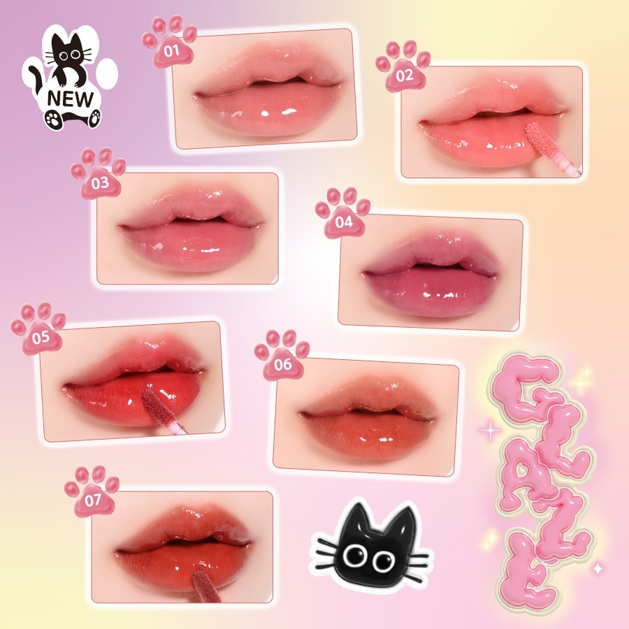 Son Bóng Black Rouge Chewy Lip Glaze 3.5g .#GZ01