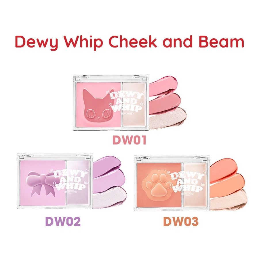 Má Hồng Kem Và Highlight Black Rouge Dewy Whip Cheek And Beam 11.5g .#DW03