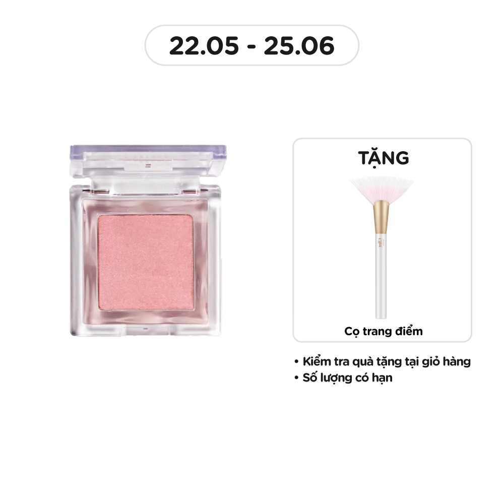 Phấn Má Hồng Glint By Vdivov Baked Blush 2.4g .#04 Tulip On