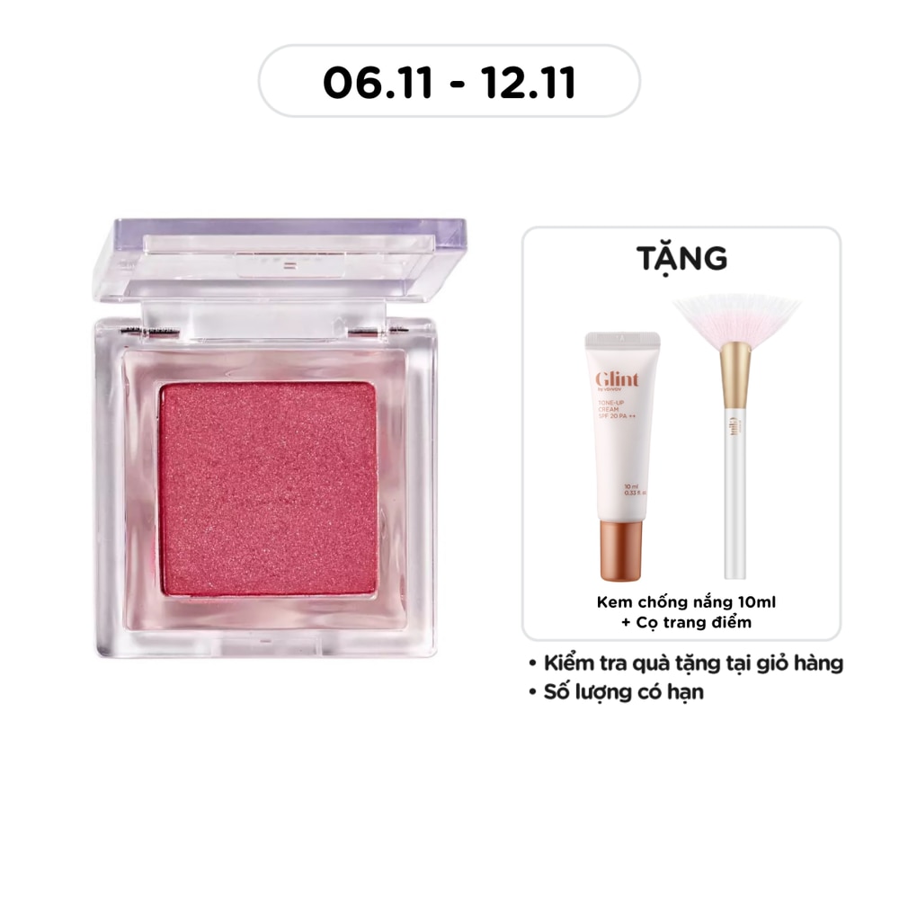 GLINT Phấn Má Hồng Glint By Vdivov Baked Blush 2.4g .#05 Strawberry Smoke