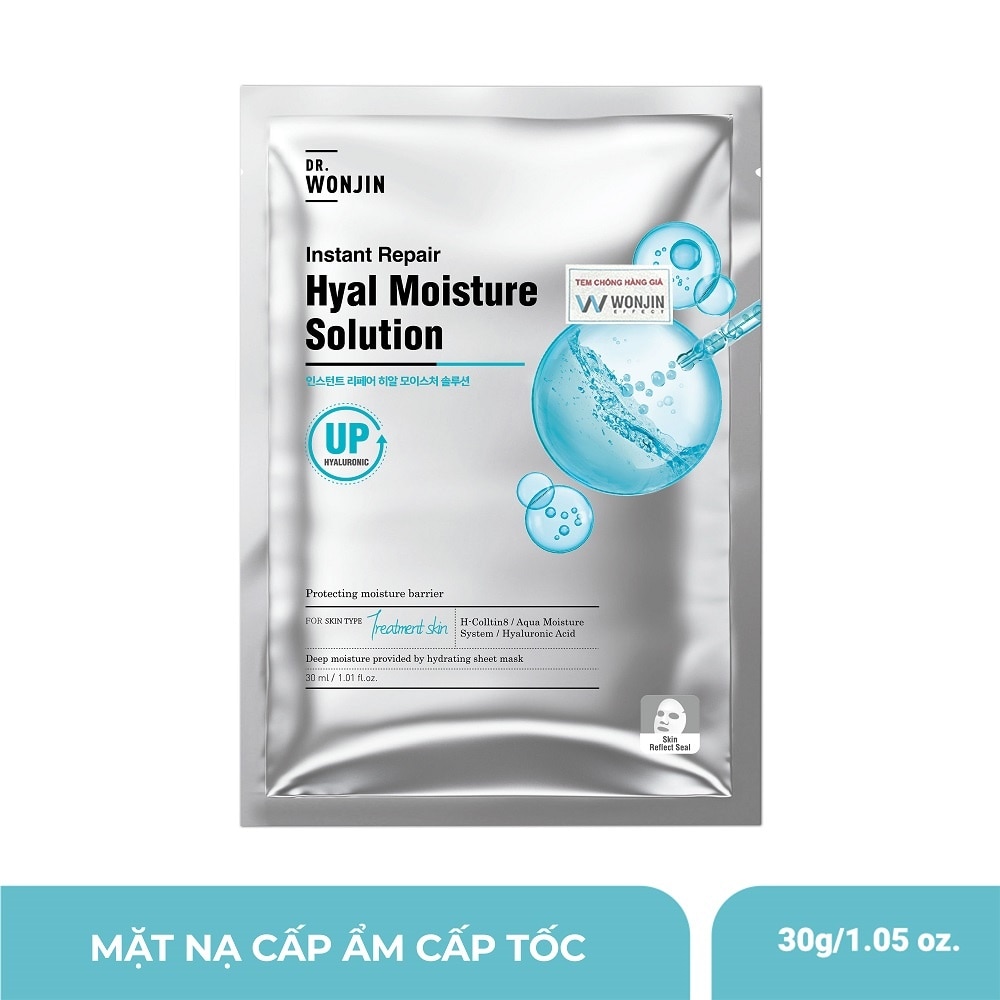 Mặt Nạ Dr.Wonjin Instant Repair Hyal Moisture Solution Cấp Ẩm Cấp Tốc 30g