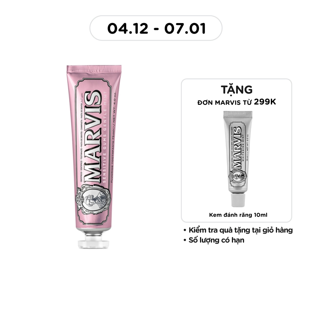 Kem Đánh Răng Marvis Sensitive Gums Gentle Mint 75ml
