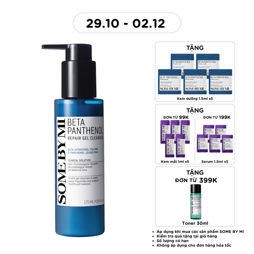 Gel Rửa Mặt Some By Mi Beta Panthenol Repair Gel Cleanser 120ml image