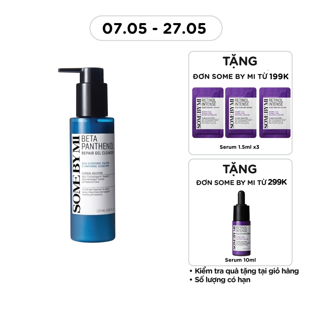 Gel Rửa Mặt Some By Mi Beta Panthenol Repair Gel Cleanser 120ml