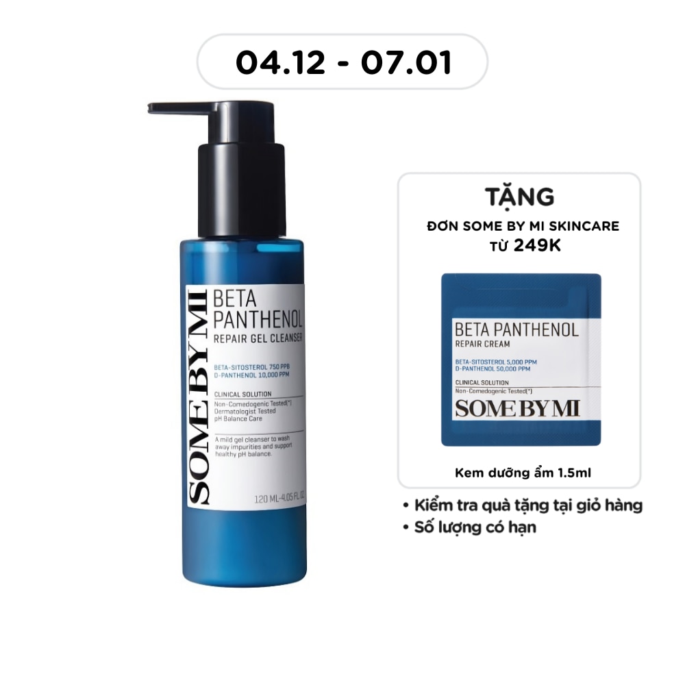 Gel Rửa Mặt Some By Mi Beta Panthenol Repair Gel Cleanser 120ml