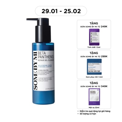 SOME BY MI Gel Rửa Mặt Some By Mi Beta Panthenol Repair Gel Cleanser 120ml