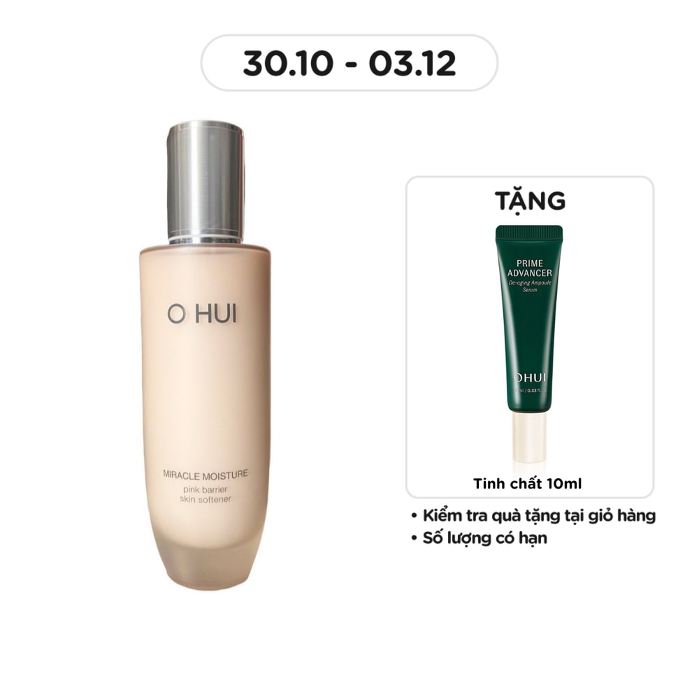 Nước Cân Bằng OHUI Miracle Moisture Pink Barrier Skin Softener 150ml
