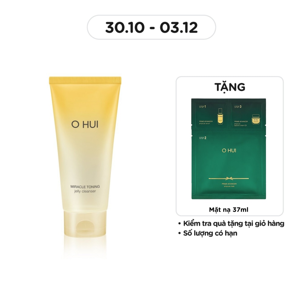 Gel Rửa Mặt OHUI Miracle Toning Jelly Cleanser 180ml