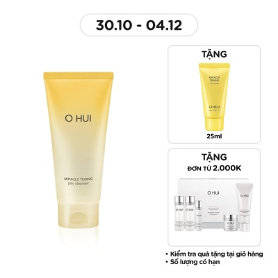 OHUI Gel Rửa Mặt OHUI Miracle Toning Jelly Cleanser 180ml