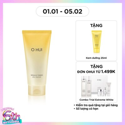 OHUI Gel Rửa Mặt OHUI Miracle Toning Jelly Cleanser 180ml