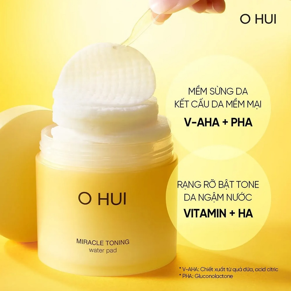 Bông Dưỡng Đa Năng OHUI Miracle Toning Water Pad 150ml