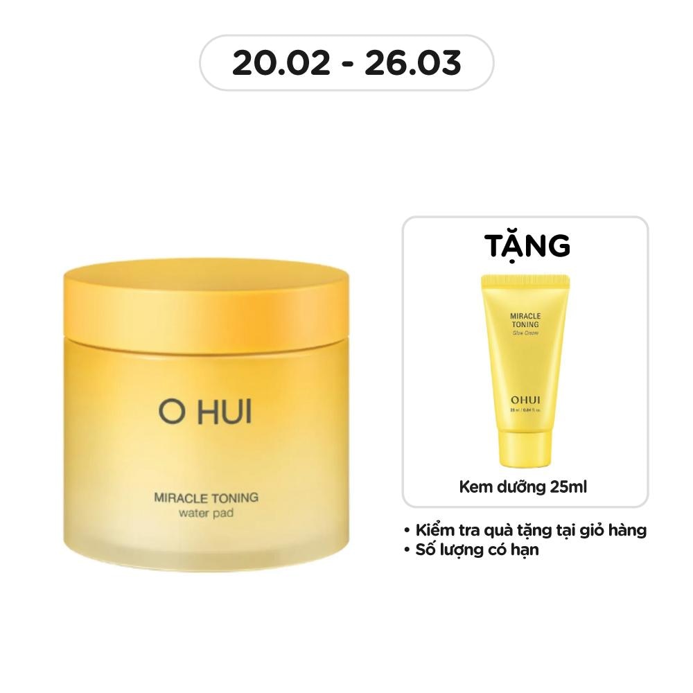 Bông Dưỡng Đa Năng OHUI Miracle Toning Water Pad 150ml