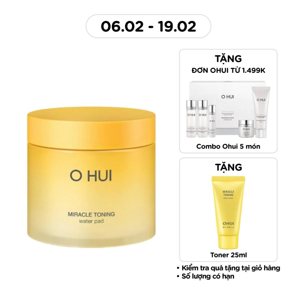 Bông Dưỡng Đa Năng OHUI Miracle Toning Water Pad 150ml