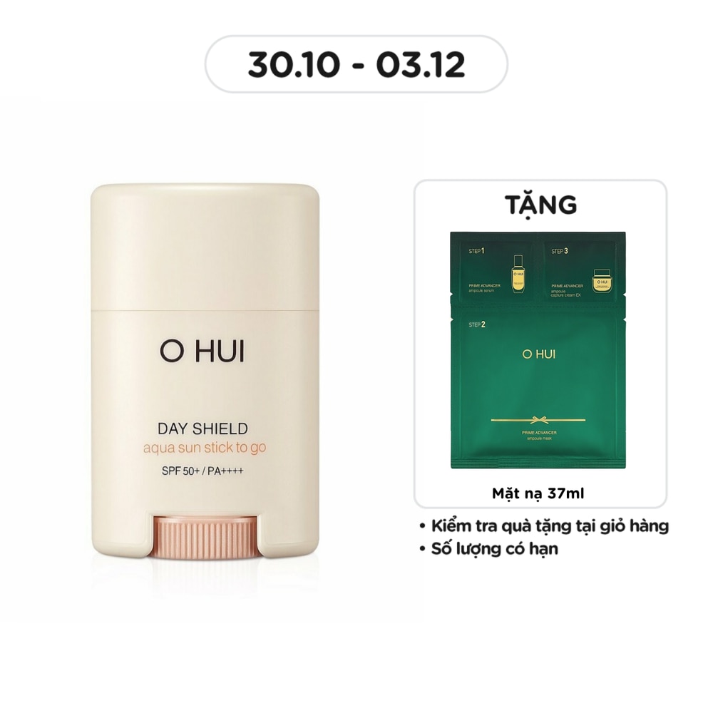 Kem Chống Nắng OHUI Day Shield Aqua Sun Stick To Go SPF50+/PA++++ 14g