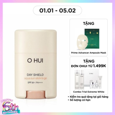 OHUI Kem Chống Nắng OHUI Day Shield Aqua Sun Stick To Go SPF50+/PA++++ 14g