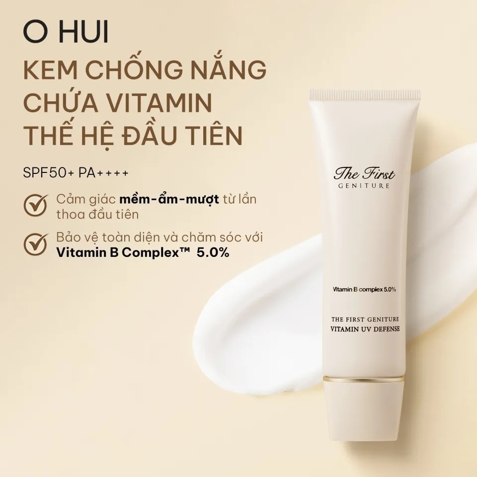 Kem Chống Nắng OHUI The First Geniture Vitamin UV Defense SPF50+/PA++++ 50ml