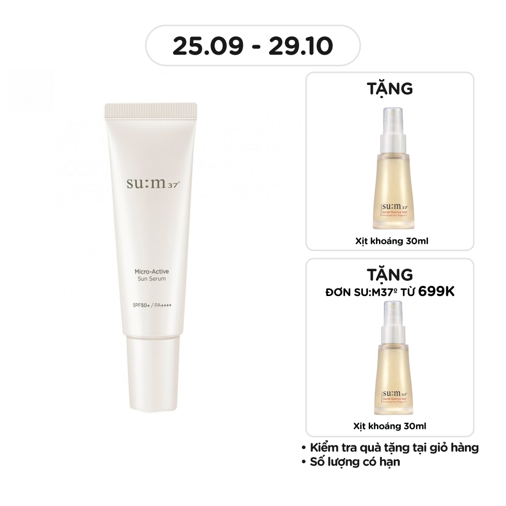 Tinh Chất Su:m37 Micro-Active Sun Serum SPF50+/ PA++++ 50ml