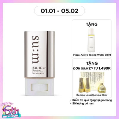 SU:M37º Lăn Chống Nắng Su:m37 Sun-Away Velvet Sun Stick SPF50+/ PA++++ 18g