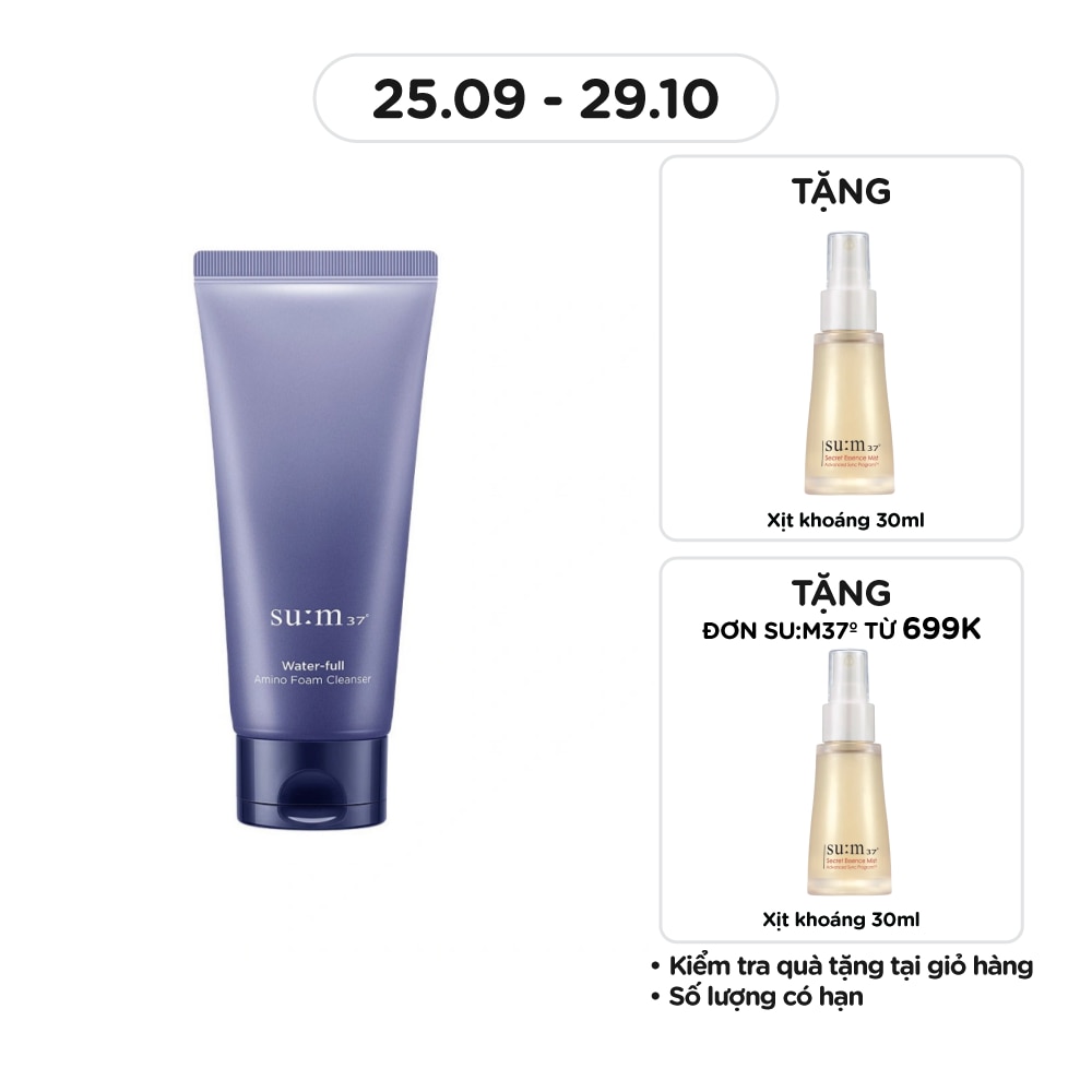 Sữa Rửa Mặt Su:m37 Water-Full Amino Foam Cleanser 200ml