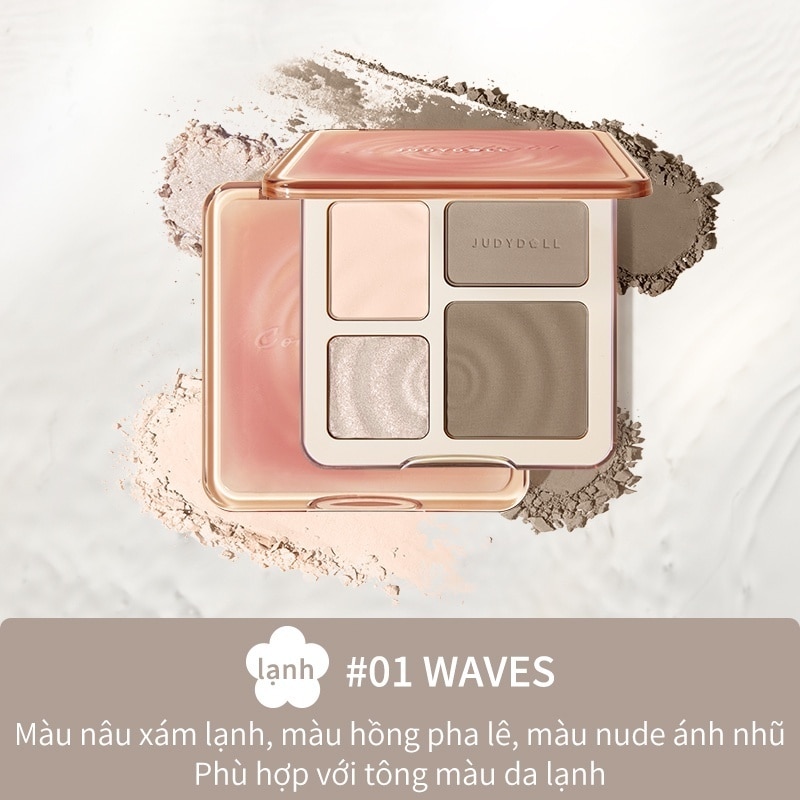 Phấn Bắt Sáng & Tạo Khối Judydoll Highlight & Contour 9g .#01 image