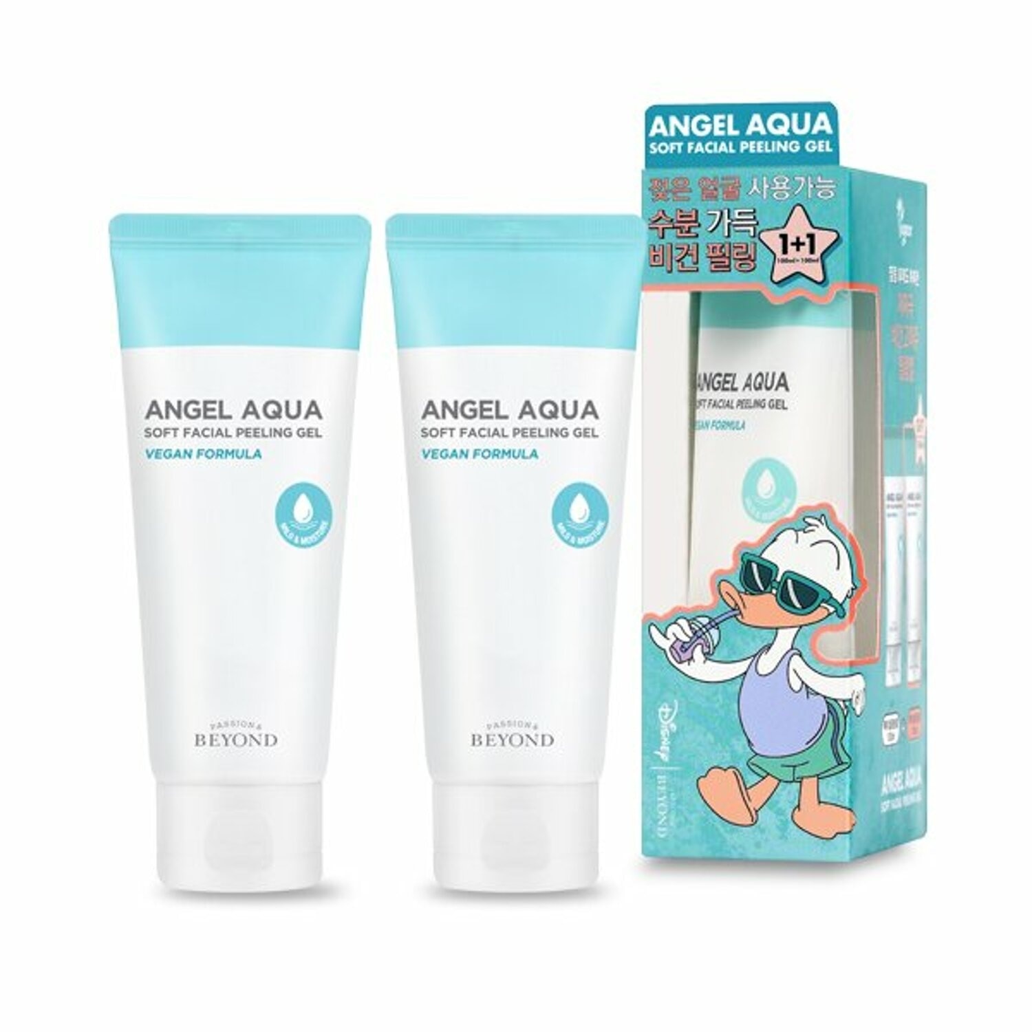 Tẩy Tế Bào Chết Beyond Angel Aqua Soft Facial Peeling Gel Vegan Formula 100mlx2Pcs Disney