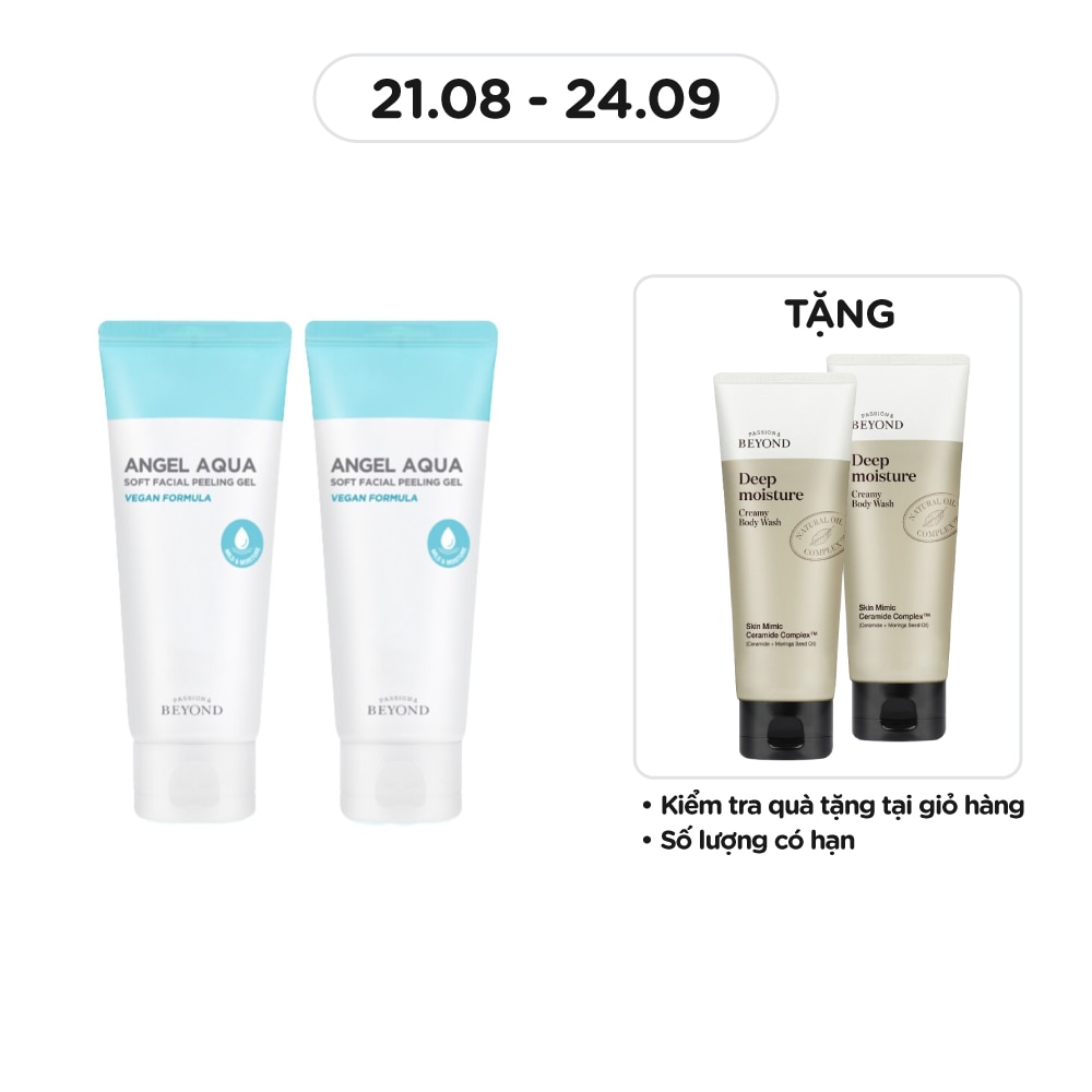 Angel Aqua Soft Facial Peeling Gel Vegan Formula 100mlx2Pcs