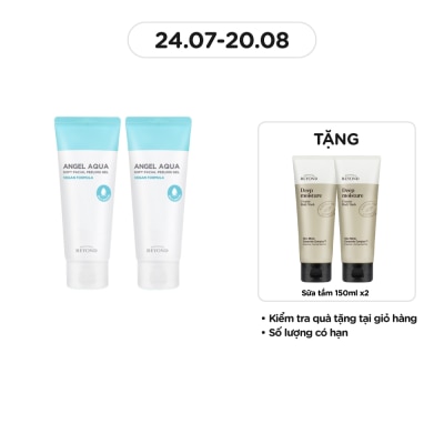 BEYOND Angel Aqua Soft Facial Peeling Gel Vegan Formula 100mlx2Pcs