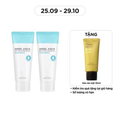 BEYOND Tẩy Tế Bào Chết Beyond Angel Aqua Soft Facial Peeling Gel Vegan Formula 100mlx2Pcs