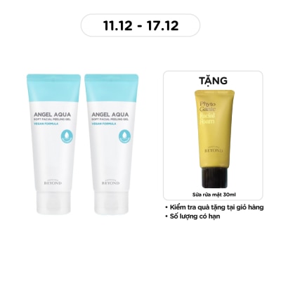 BEYOND Tẩy Tế Bào Chết Beyond Angel Aqua Soft Facial Peeling Gel Vegan Formula 100mlx2Pcs