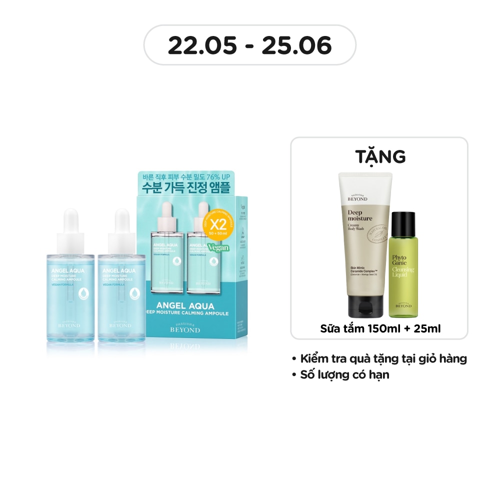 Tinh Chất Beyond Angel Aqua Deep Moisture Calming Ampoule 50mlx2Pcs