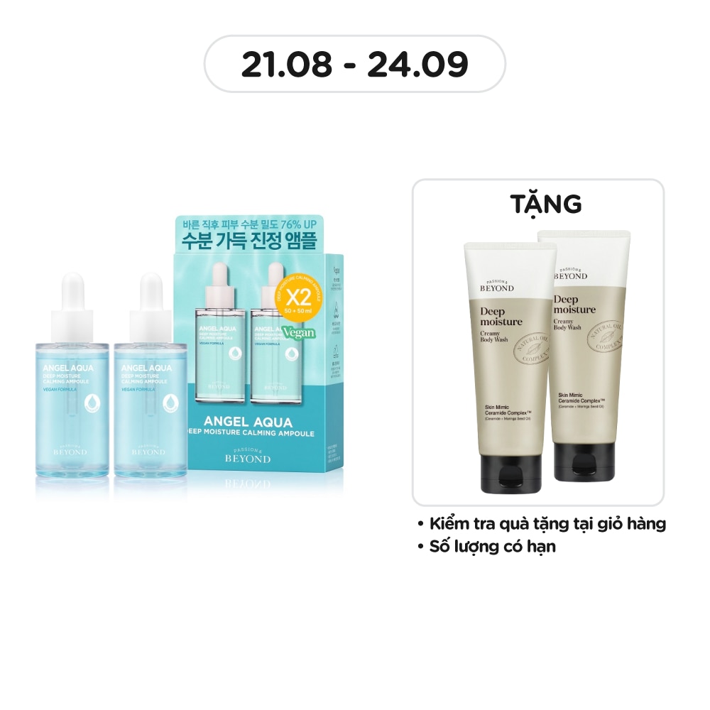Angel Aqua Deep Moisture Calming Ampoule 50mlx2Pcs